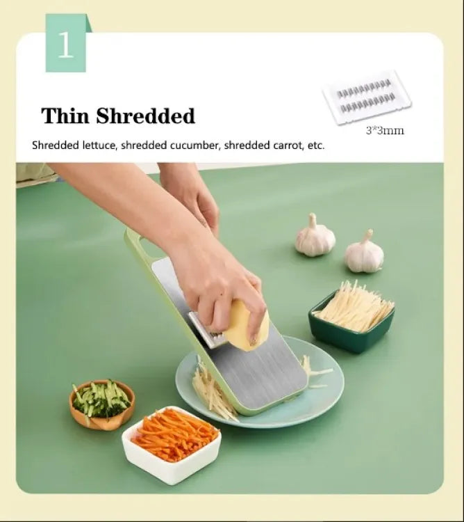 5in1 Vegetable Stainless Steel Cutter